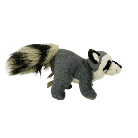 Ganz Bushy Tail Raccoon 7" Plush H11535 Gray Stuffed Animal Toy Realistic - Picture 5 of 11